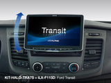 KIT-HALO-TRA7S - Kit di installazione orientabile per Ford Transit Custom, adatto a telai 1DIN. Adatto ai sistemi HALO fino a 11 pollici