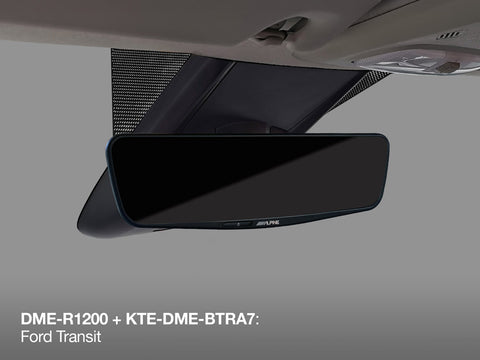 KTE-DME-BTRA7 -Kit di installazione specifico per il veicolo per montare uno specchio digitale DME-R1200 in un Ford Transit Custom, Camper e Nugget