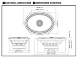 S2-S68 - Sistema S-Series 6" x 8” (15cm x 20cm) Coassiale a 2 Vie