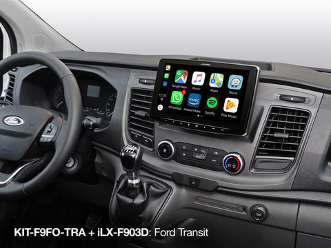 KIT-F9FO-TRA - Kit di installazione dedicato ad Alpine iLX-F903D / INE-F904D per Ford Transit Custom dal 2018 in poi