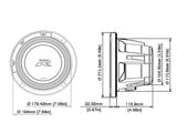 R2-W8D4 - Subwoofer da 8 pollici (20 cm) R-Series con doppia bobina mobile da 4 ohm